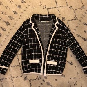 Kimchi Blue Black Checked Sweater